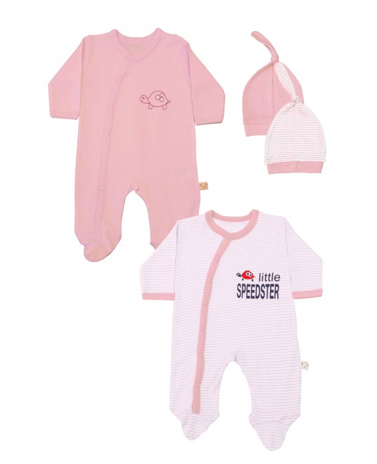 Kaplumbağalı 2'li Tulum Pembe